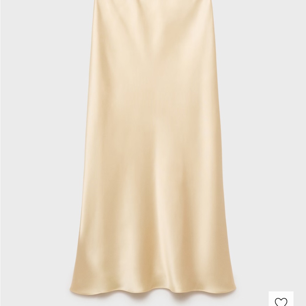 Mango midi satin skirt - Picture 3 of 8